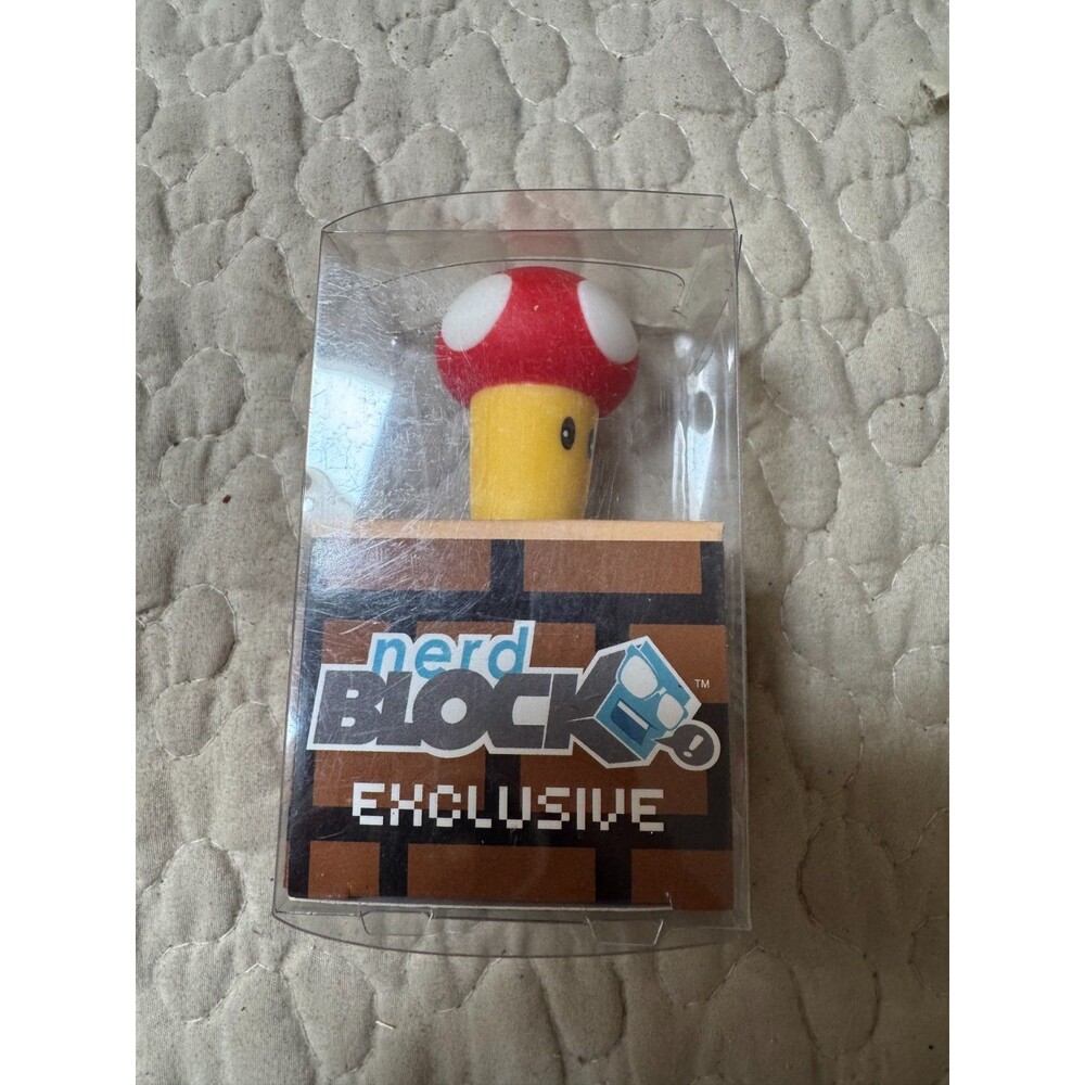 Nerd Block Exclusive Super Wine Stopper Mario Mushroom 2015 Arcade Block New